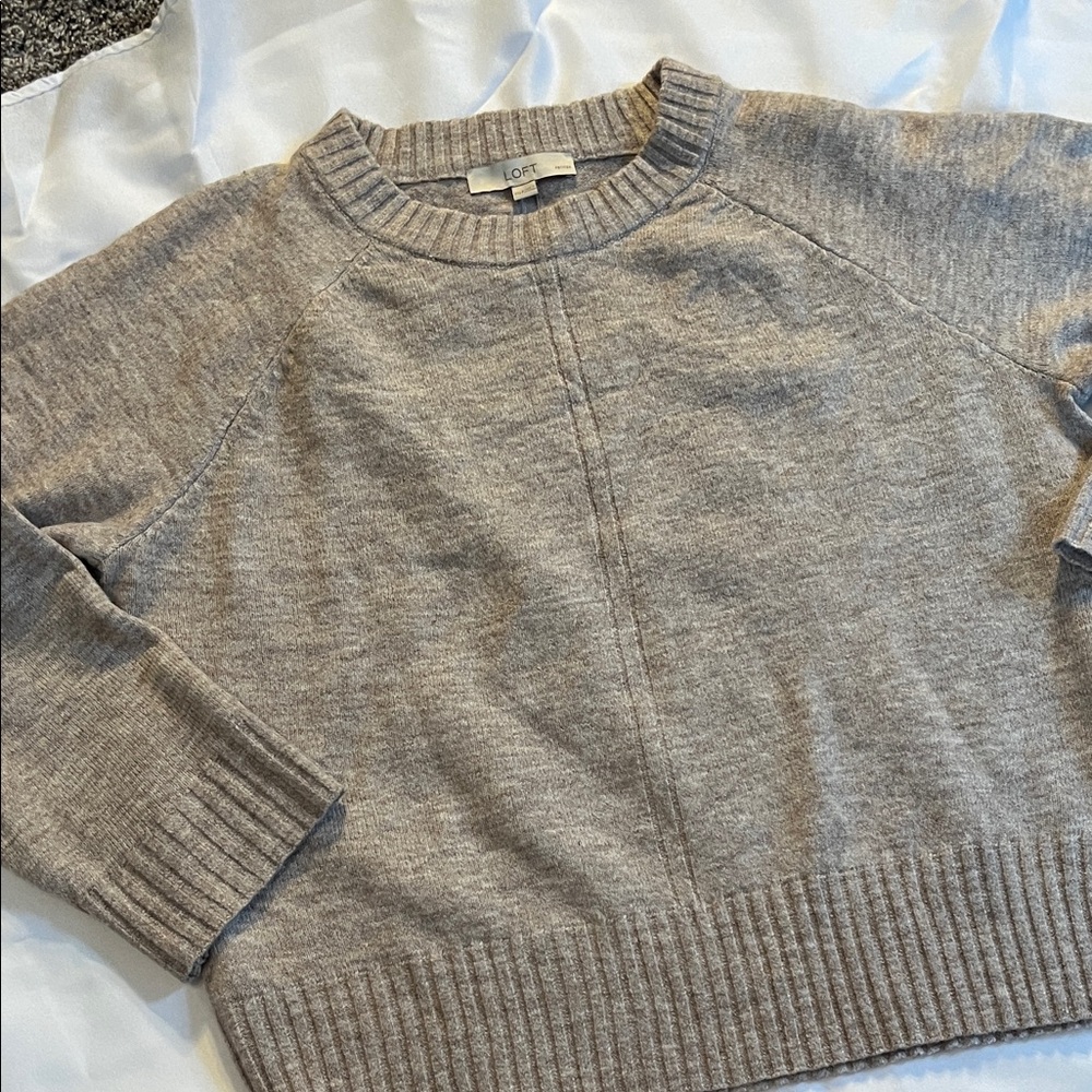 Loft Crewneck Heathered Sweater Loft Petite Sweater
